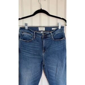 FRAME denim jeans high rise straight leg size 28 stretch designer